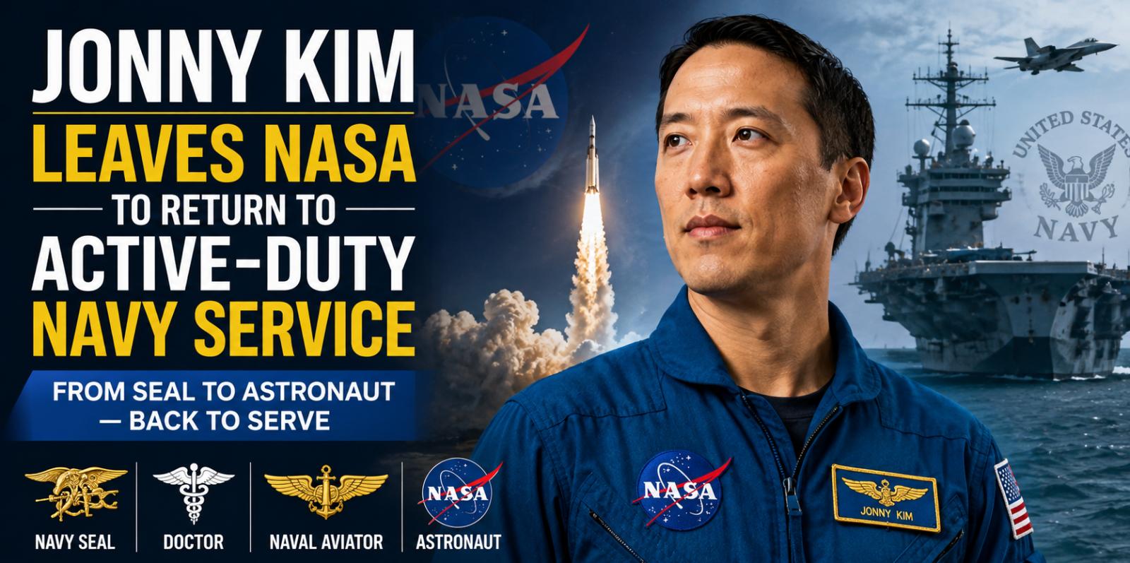 Jonny Kim Leaves NASA to Return to Active-Duty Navy Service