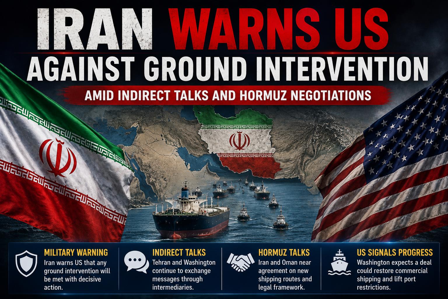 Iran Warns US Against Ground Intervention Amid Hormuz Talks