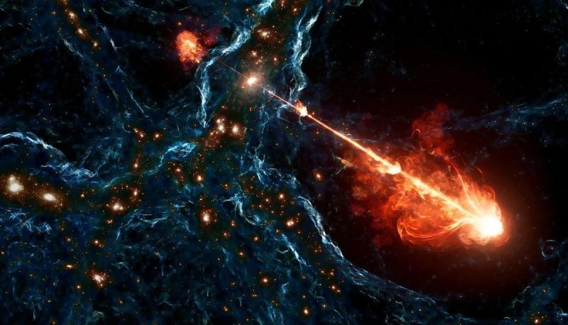 Record-Breaking Energy Jets Detected from Distant Supermassive Black Hole