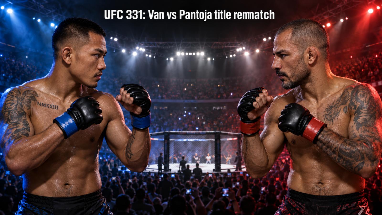UFC 331: Joshua Van faces Alexandre Pantoja in title rematch