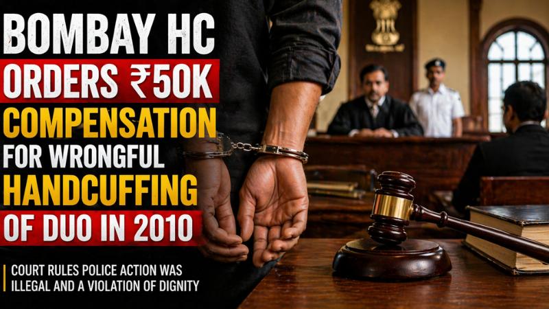 Wrongful Handcuffing Case Bombay HC Directs State To Pay ₹50K Each