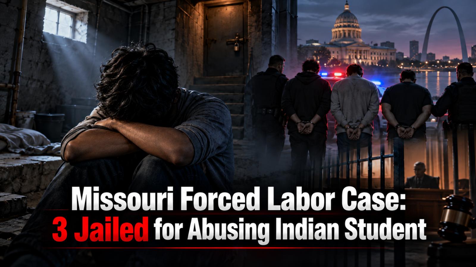 Missouri Forced Labor Case 3 Jailed for Abusing Indian Student