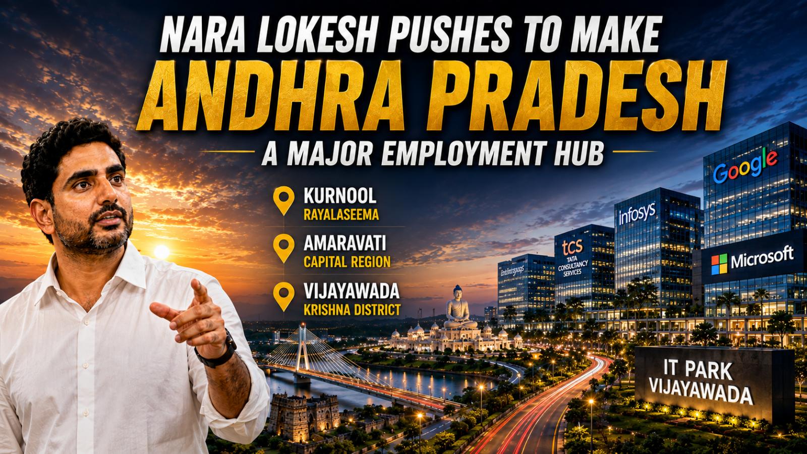 Nara Lokesh Pushes to Make Andhra Pradesh a Major Employment Hub