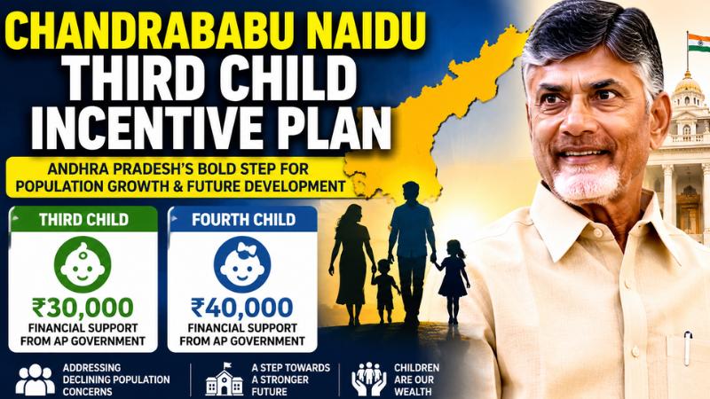 Chandrababu Naidu Third Child Incentive Plan