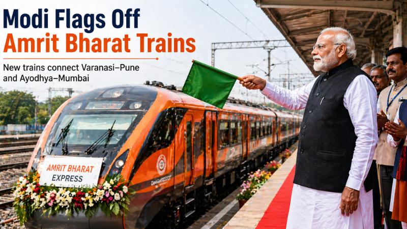 Direct Trains From UP To Mumbai And Pune Flagged Off By PM Modi