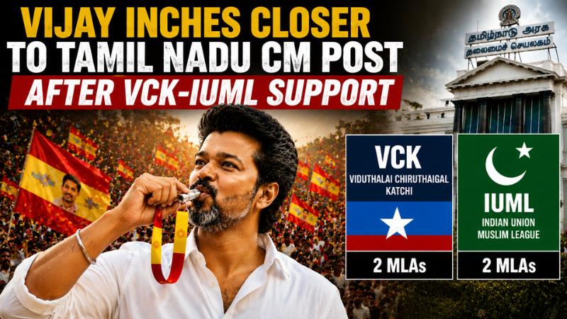 VCK And IUML Support Clears Path For Vijay To Form Government