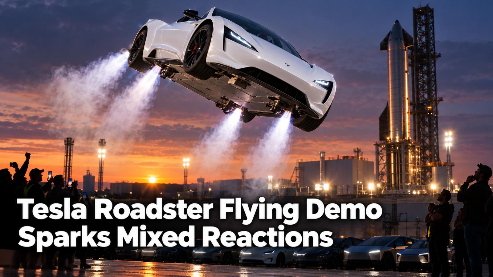 Tesla Roadster Flying Demo Draws Pichai, LeCun Reactions
