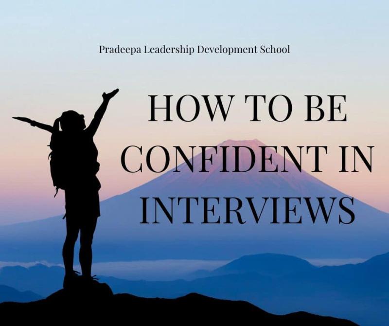 How to be confident in interviews-Pradeepa Narayanaswamy