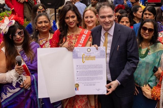Saree Goes Global Embracing Cultural Diversity in the Heart of Times Square, New York City