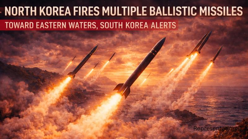 North Korea Fires Multiple Ballistic Missiles Toward Eastern Waters, South Korea Alerts