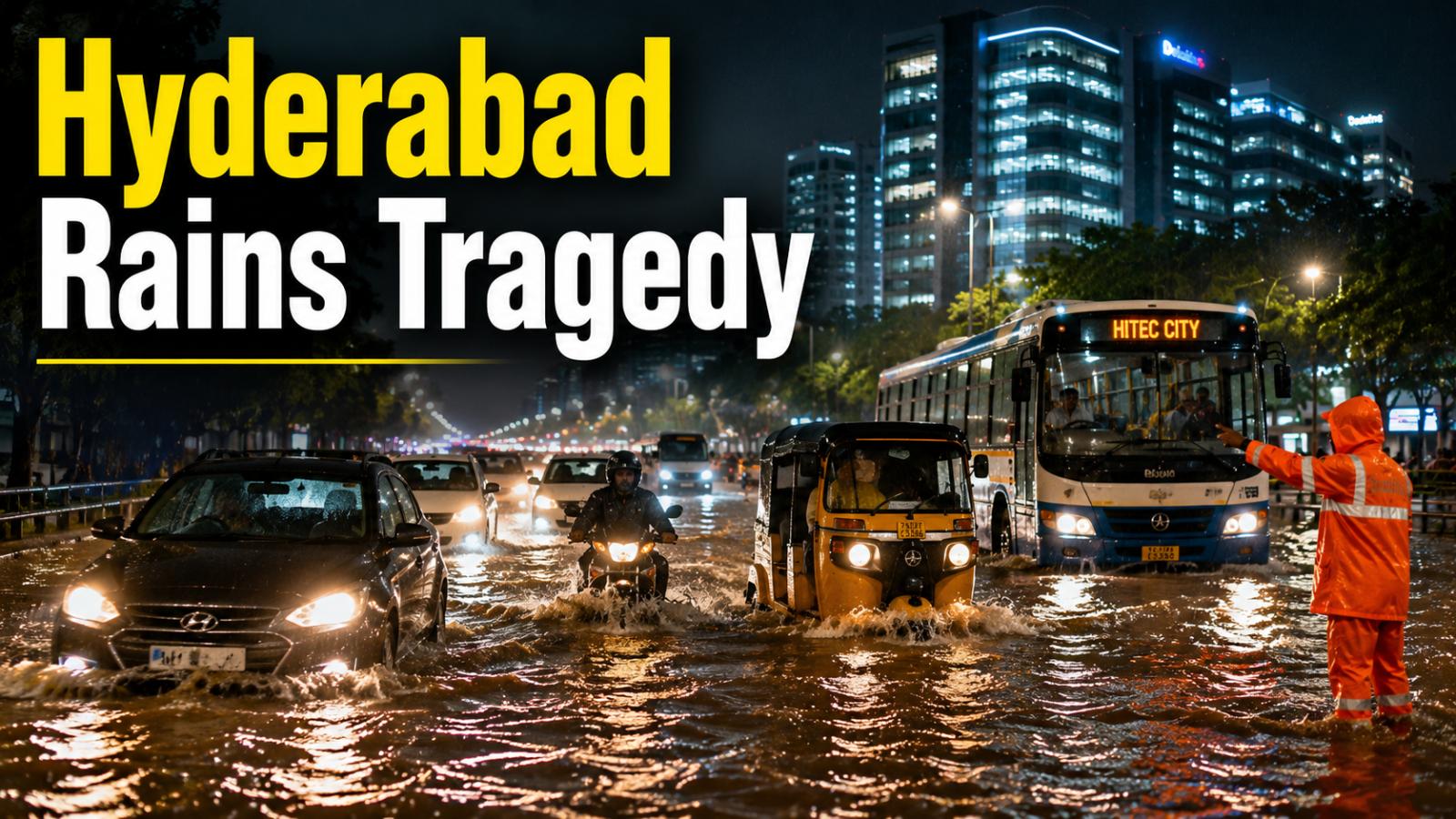 Hyderabad Rains: Two Die Of Electrocution As IT Corridor Faces Severe Waterlogging