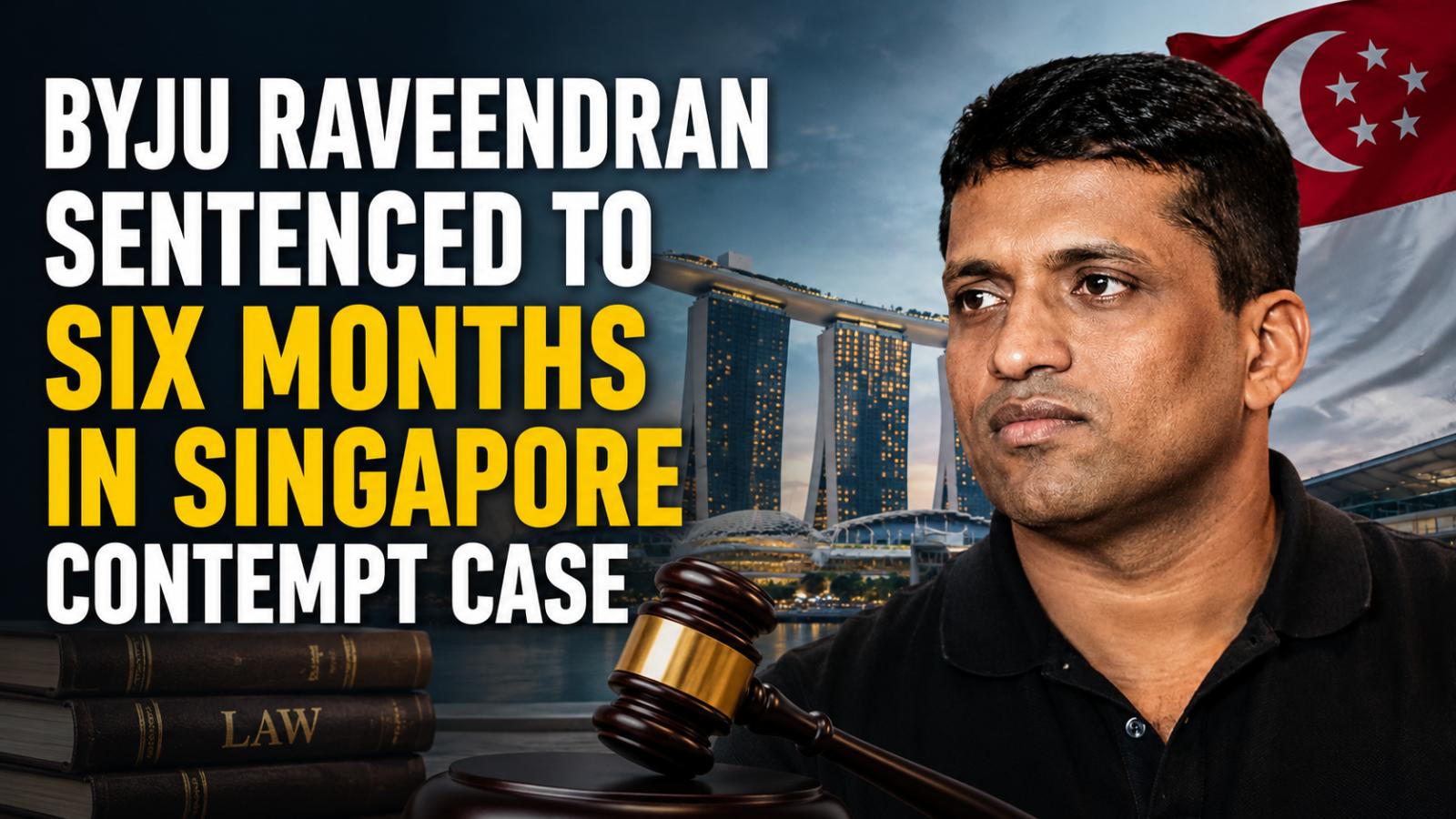 Byju Raveendran Sentenced To Six Months In Singapore Contempt Case
