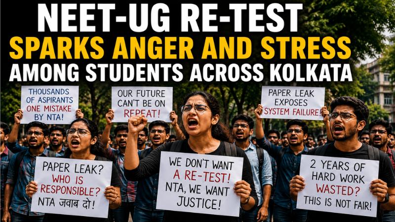 Neet Ug Re-Test Sparks Anger And Stress Among Students Across Kolkata