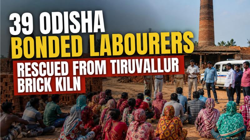 39 Odisha Bonded Labourers Rescued From Tiruvallur Brick Kiln