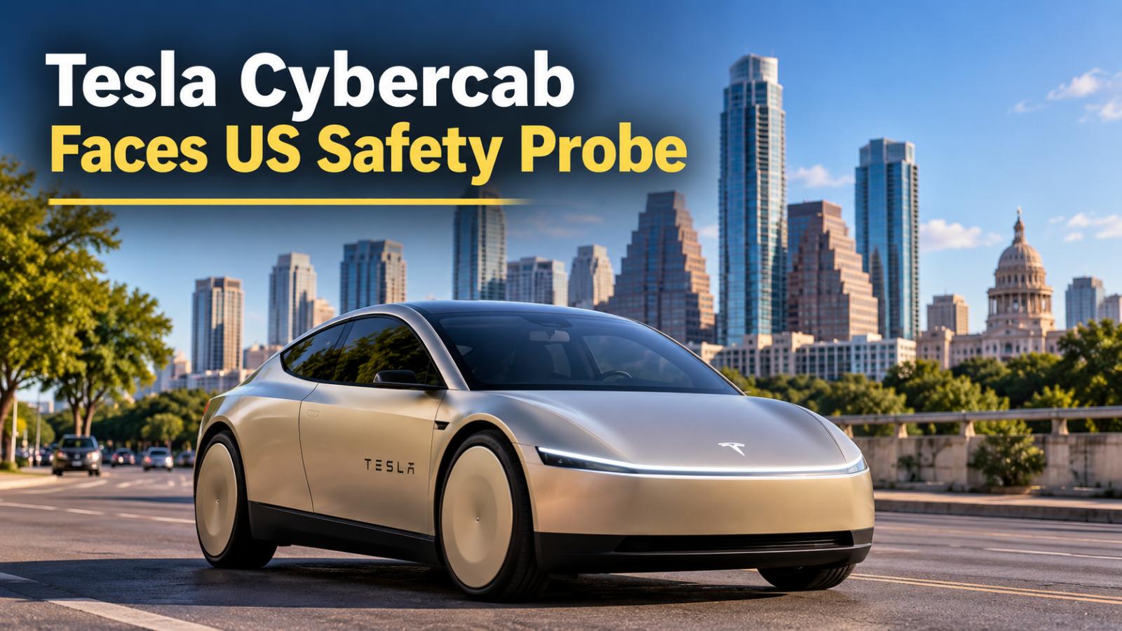 Tesla Cybercab Robotaxi Faces US Safety Probe After Launch