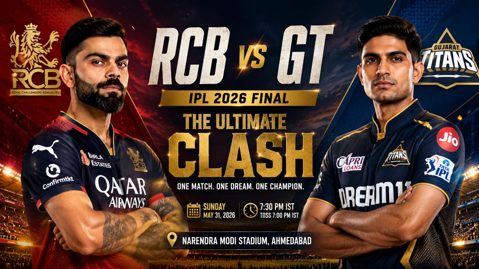 RCB vs GT Final: Similar Batting Plans, Different Depth Set Up Big IPL Clash