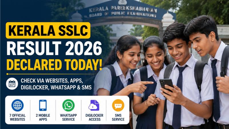 Kerala SSLC Result 2026 OUT NOW  Check Direct Links & Marks Online