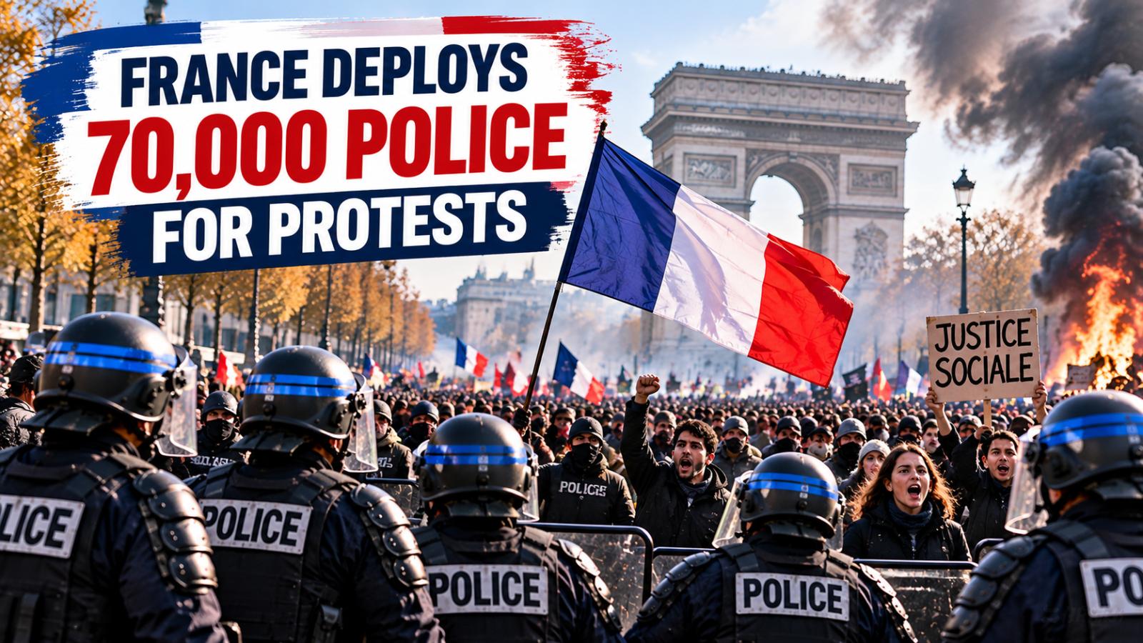 France Deploys 70,000 Police for Protests After Riots