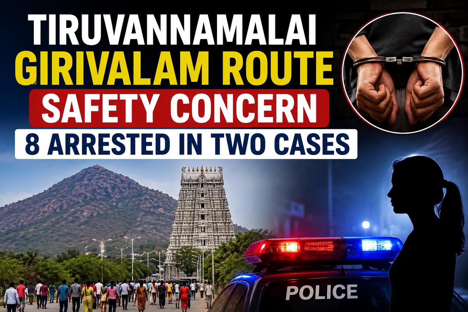 Tiruvannamalai Girivalam Route Safety Concern: 8 Arrested In Two Cases