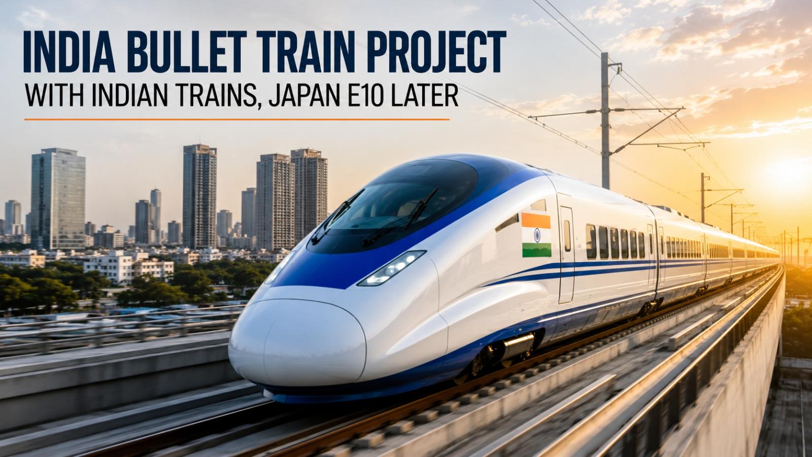 India Bullet Train Project to Start With Indian Trains, Japan E10 Later