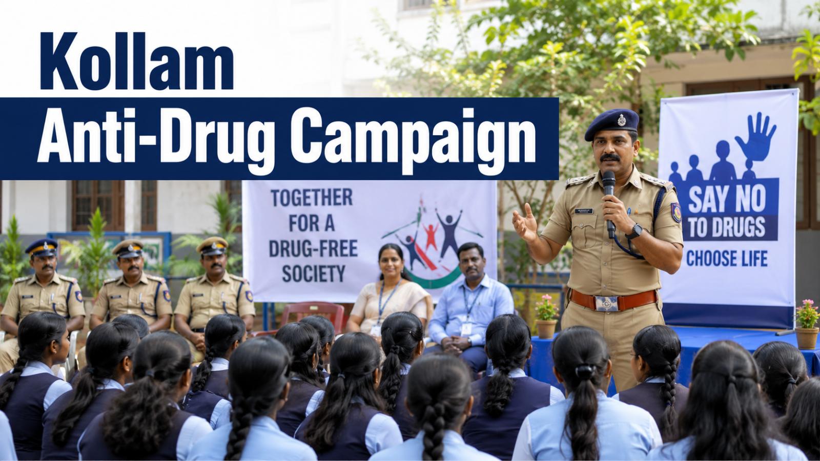 Kollam City Police Launch Month-Long Anti-Drug Drive
