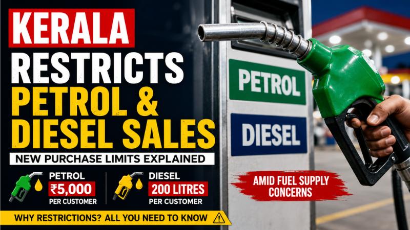 Kerala Restricts Petrol And Diesel Sales Amid Fuel Supply Concerns