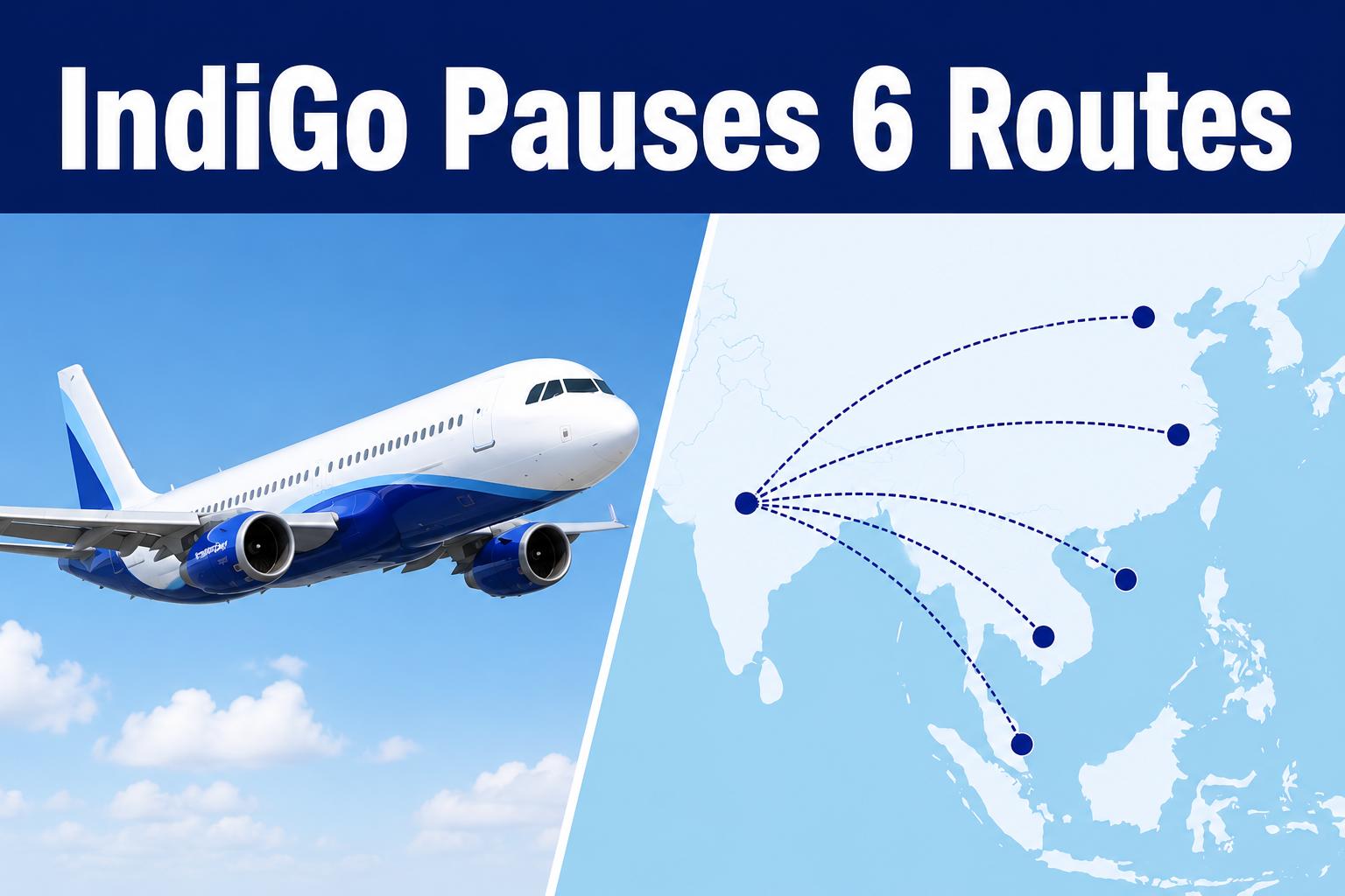 IndiGo Suspends 6 International Routes Till September