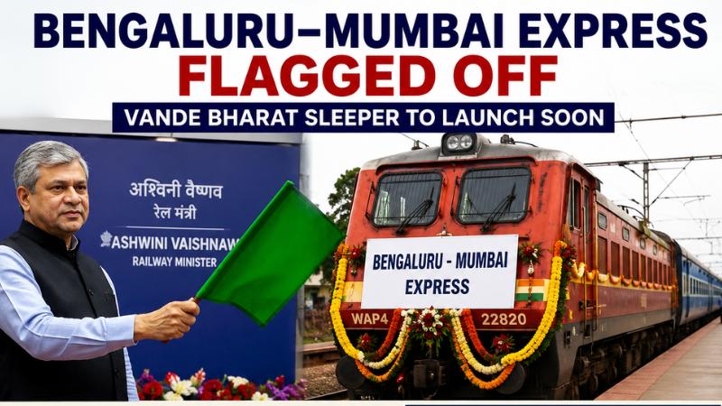 Bengaluru–Mumbai Express Flagged Off, Vande Bharat Sleeper Soon
