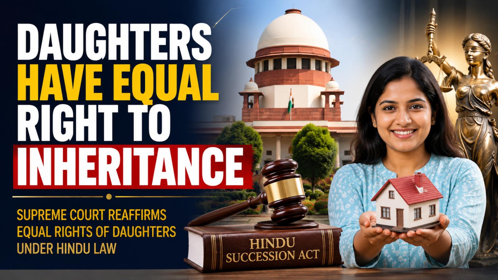 Daughters Have Equal Right To Inheritance Under Hindu Law