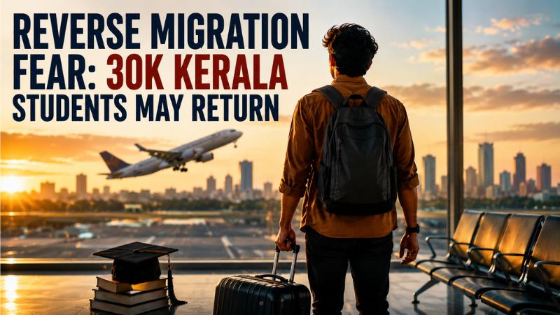 Reverse Migration Fear 30K Kerala Students May Return Amid Global Visa Crackdown
