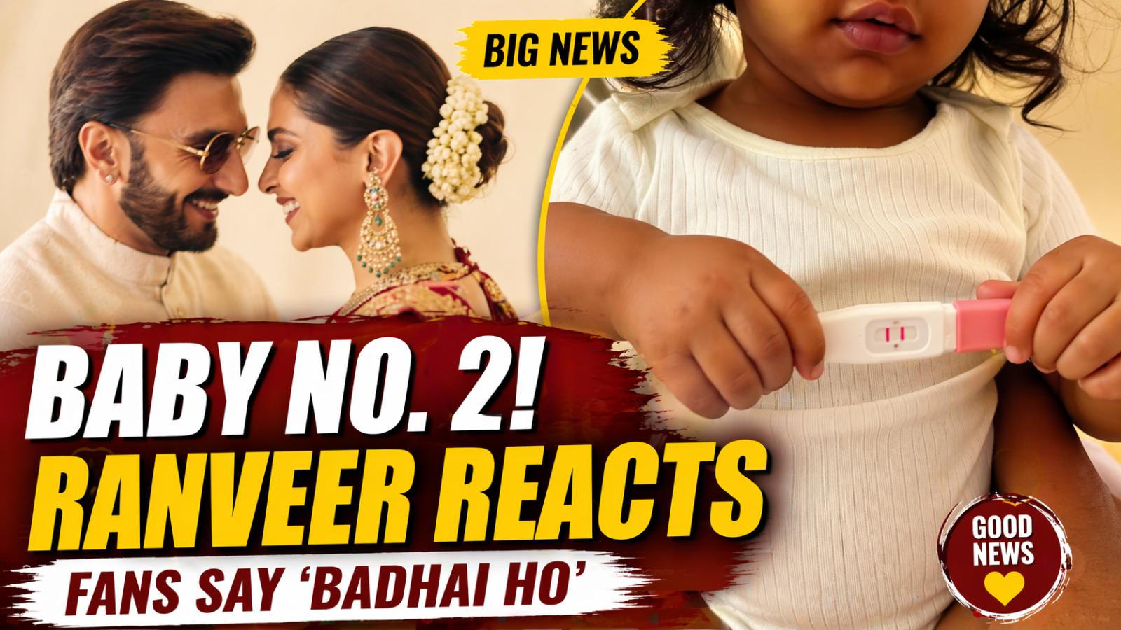 Ranveer Singh reacts to Deepika Padukone’s second pregnancy as fans say ‘Badhai Ho’