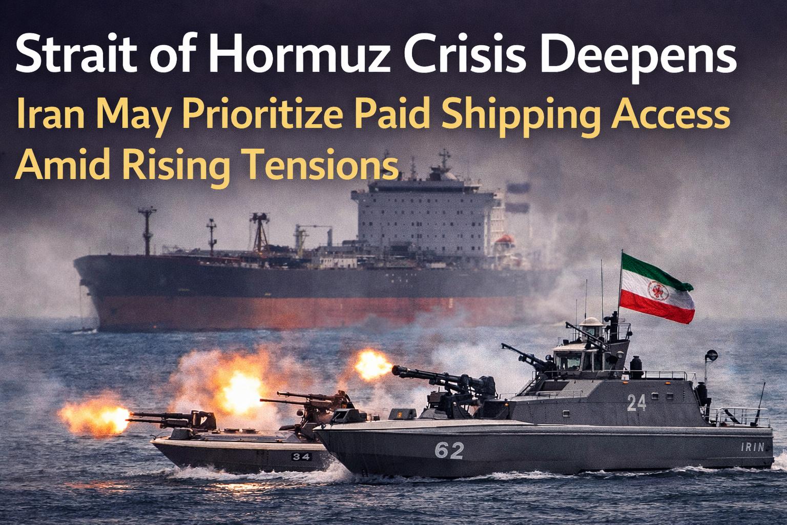 Strait of Hormuz crisis deepens Iran may prioritize paid shipping access amid rising tensions