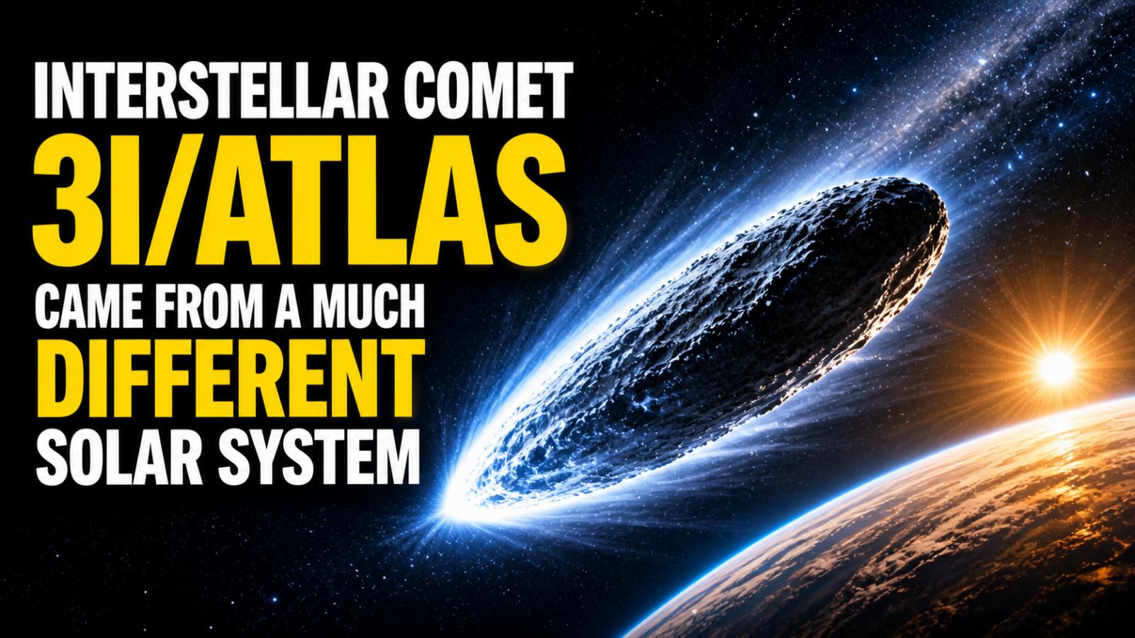 Interstellar comet 3I/ATLAS reveals origins in an alien solar system