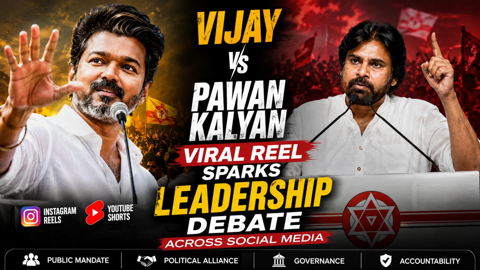 Vijay vs Pawan Kalyan Viral Reel Sparks
