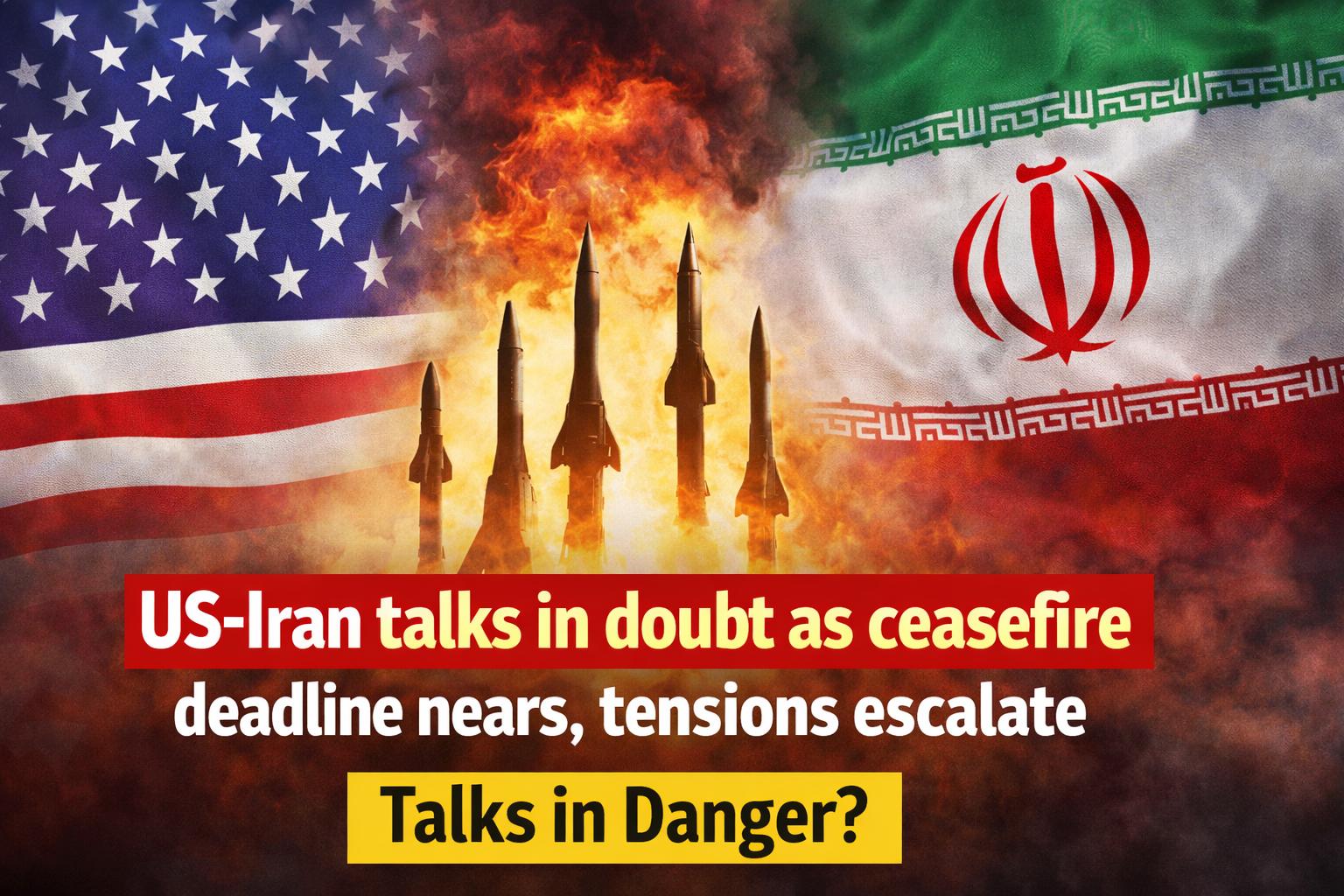 US-Iran talks in doubt as ceasefire deadline nears, tensions escalate