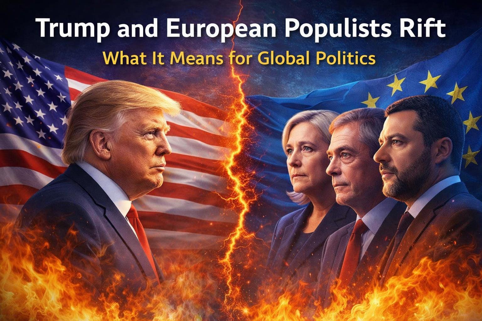 Trump and European populists divide What the growing rift means for global politics