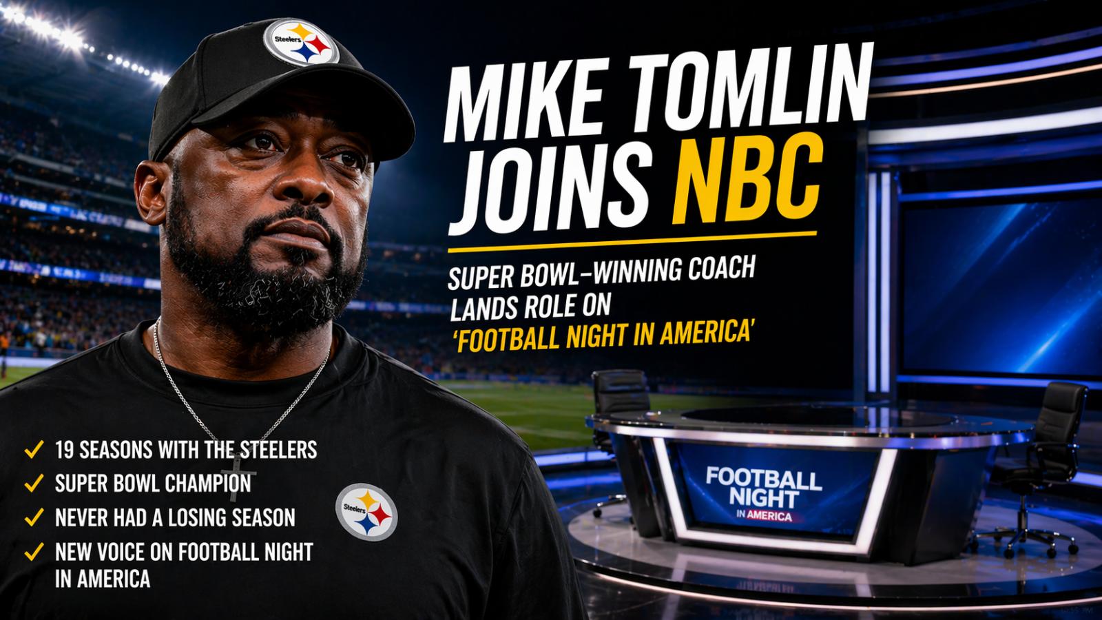 Mike Tomlin joins NBC after Steelers exit What it means for his NFL future