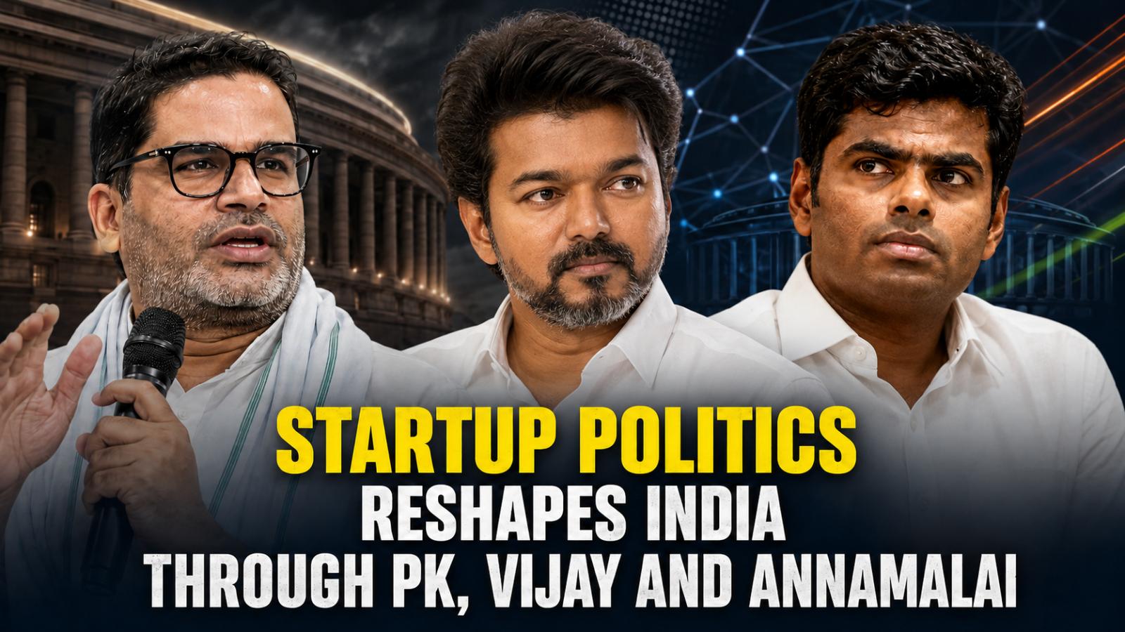Startup politics reshapes India through PK, Vijay and Annamalai