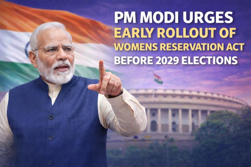 PM Modi Urges Early Rollout of Women's Reservation Act Before 2029 Elections