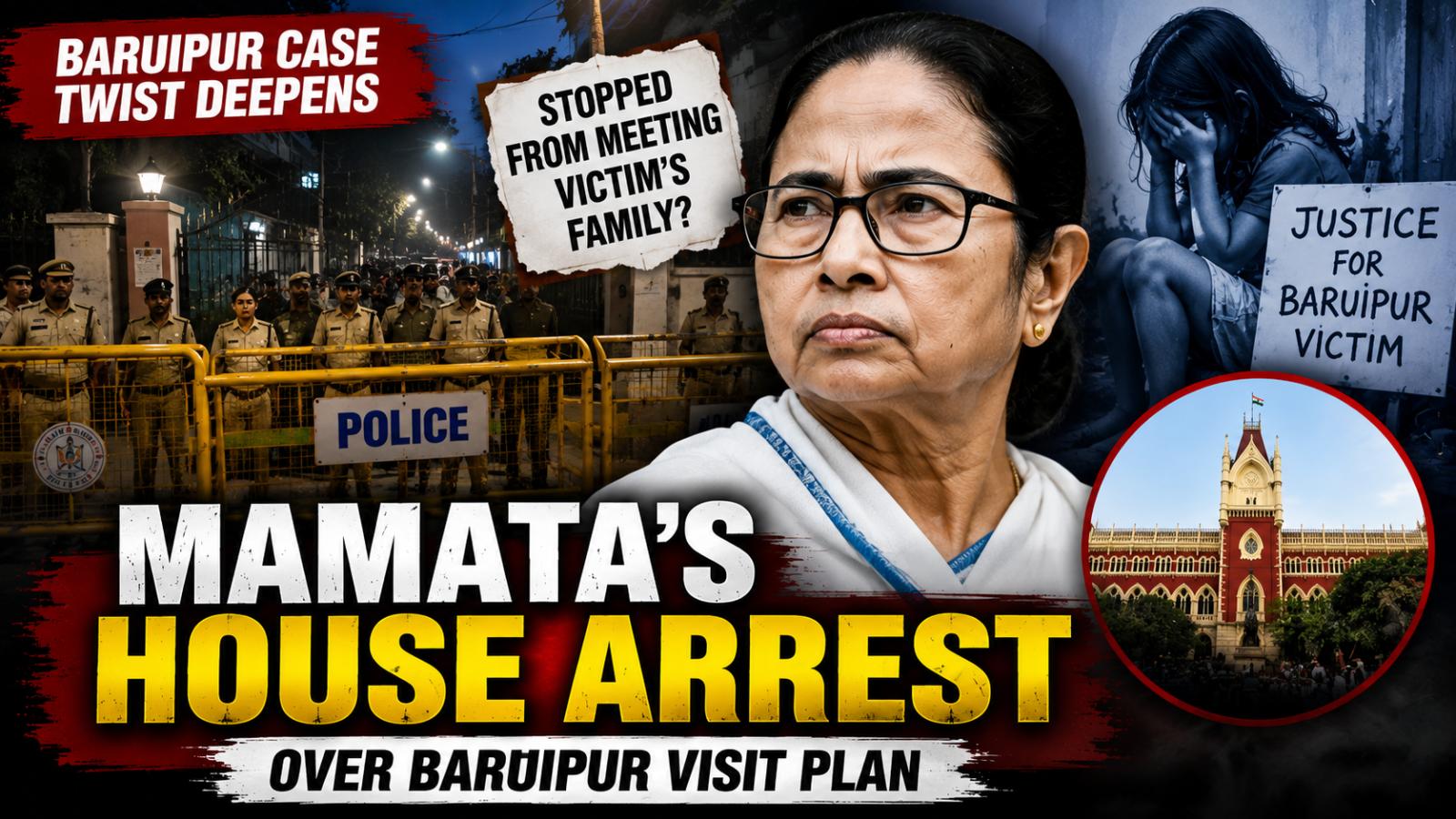 Mamata House Arrest Claim Deepens Baruipur Case Row