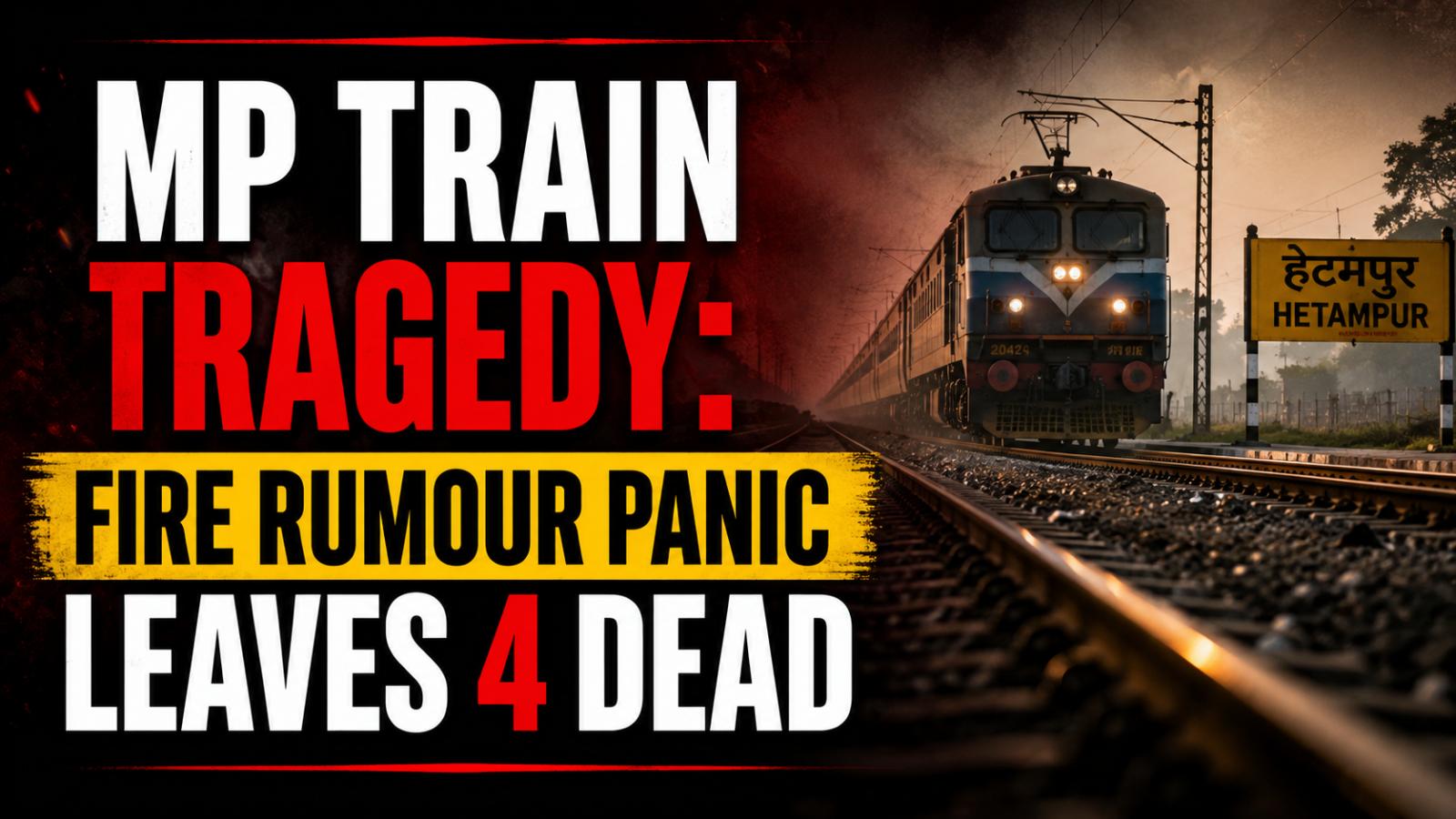 MP Train Tragedy Fire Rumour Panic Leaves 4 Dead