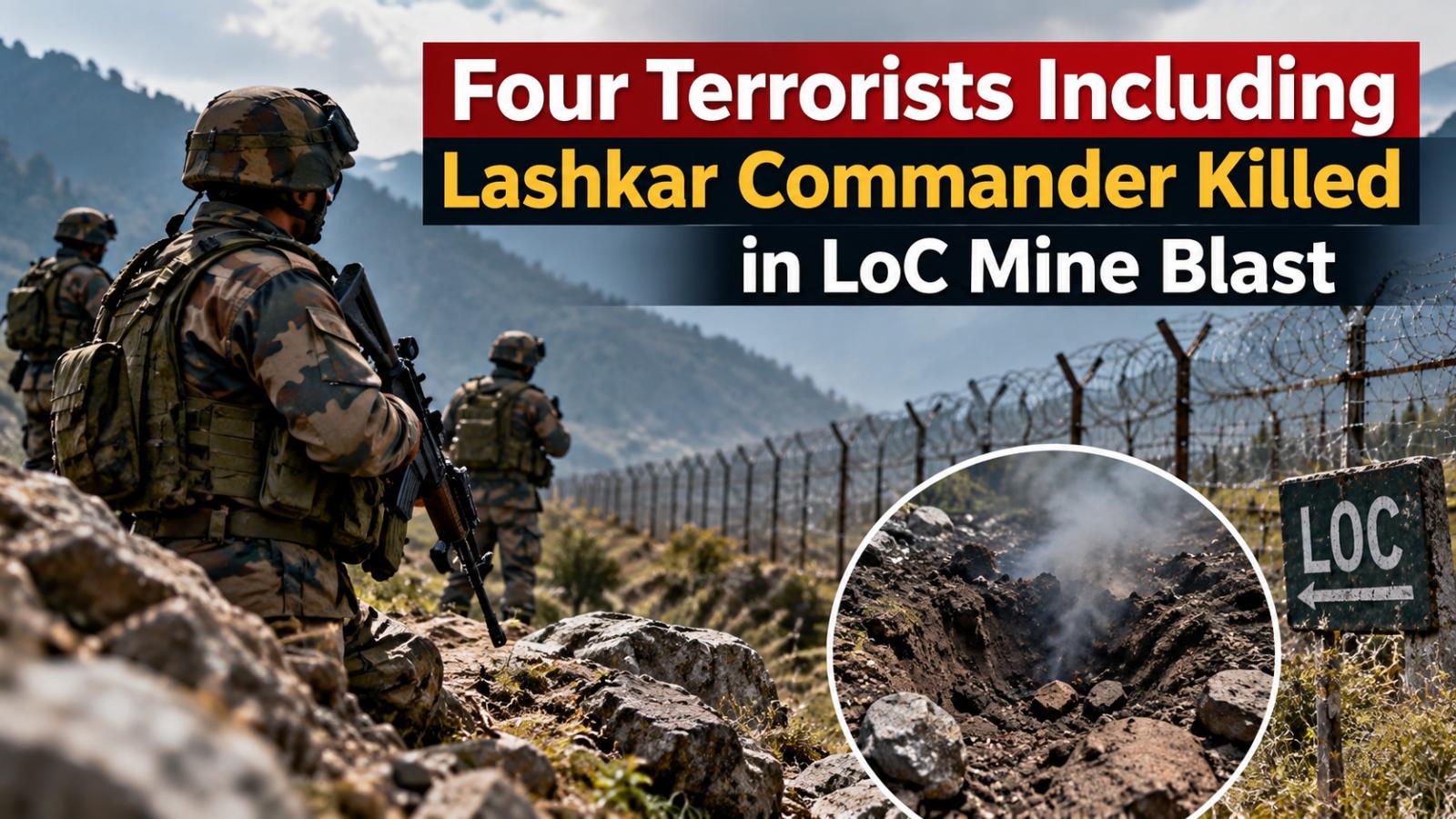 Four terrorists including Lashkar commander killed in LoC mine blast