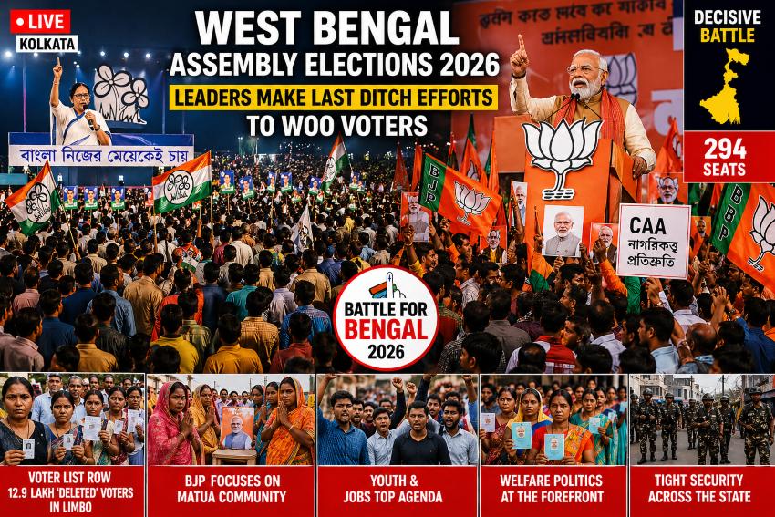 West Bengal Assembly Elections 2026 Latest Updates Campaign Ends Phase 2