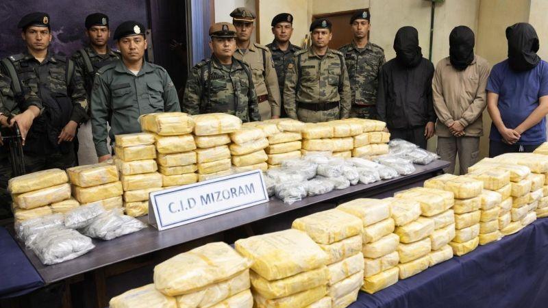Mizoram Police Seize Drugs Worth ₹25 Crore in a Week, 8 Arrested in Major Narcotics Bust