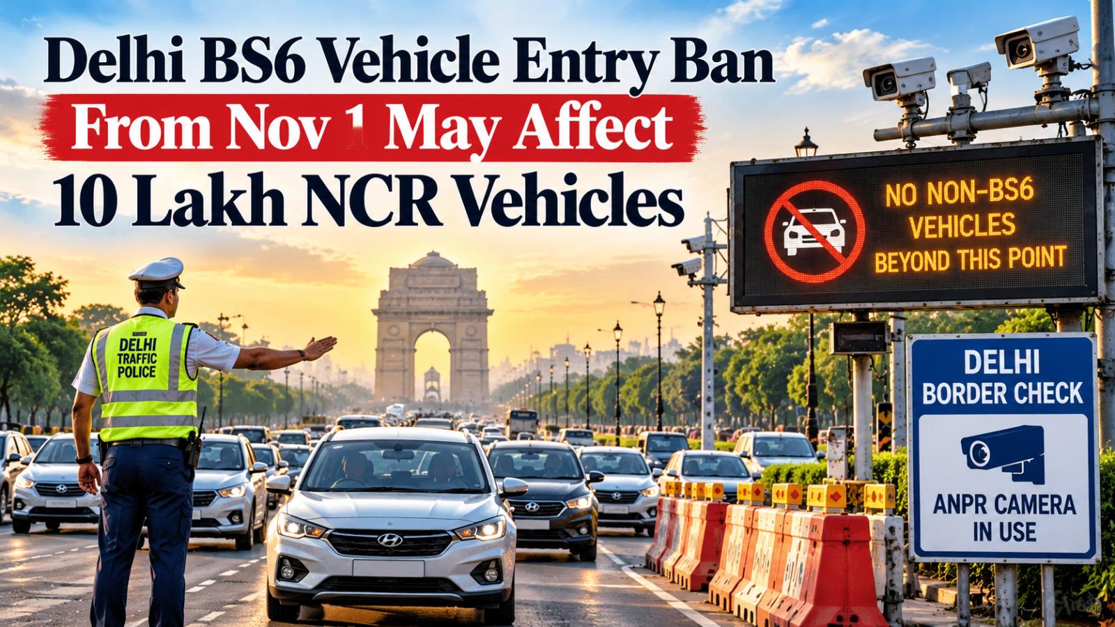 Delhi BS6 vehicle entry ban from Nov 1 may affect 10 lakh NCR vehicles