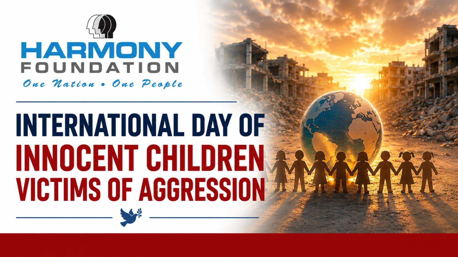 Harmony Foundation Highlights Crisis Facing Children in Conflict Areas
