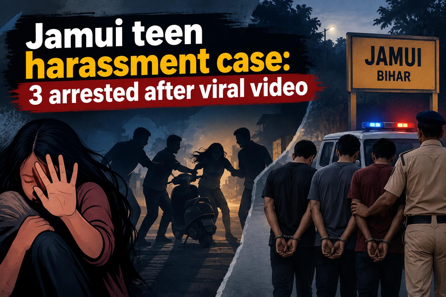 Jamui teen harassment case: 3 arrested after viral video