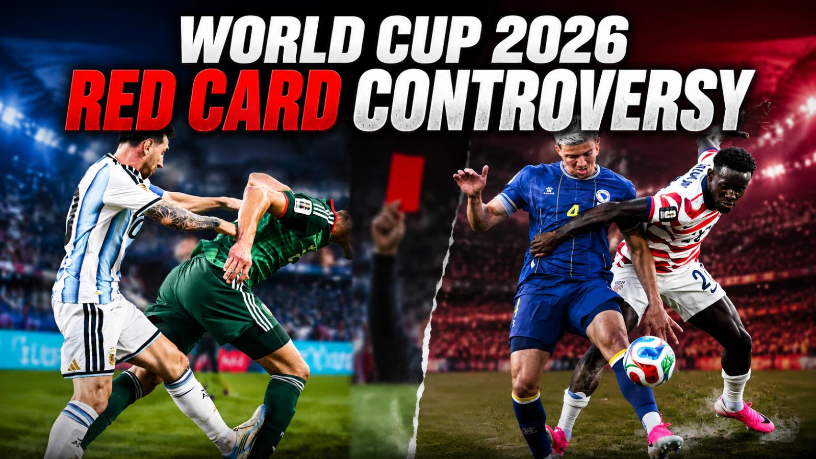 World Cup 2026 Balogun red card controversy after VAR upgrade vs Bosnia