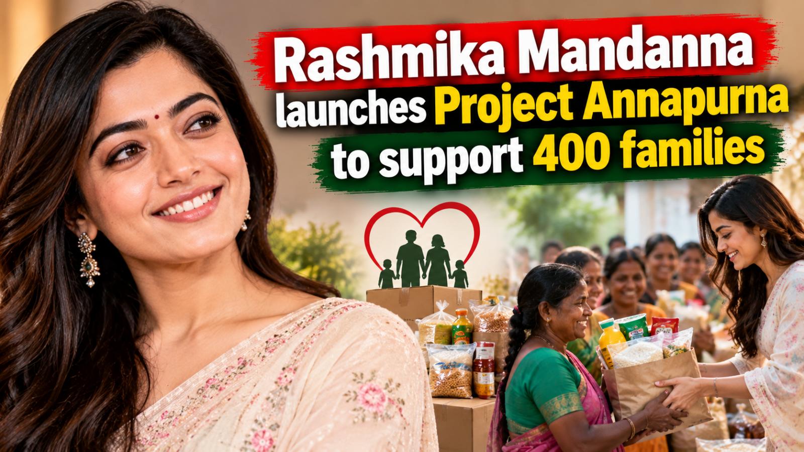Rashmika launches Project Annapurna to support 400 families