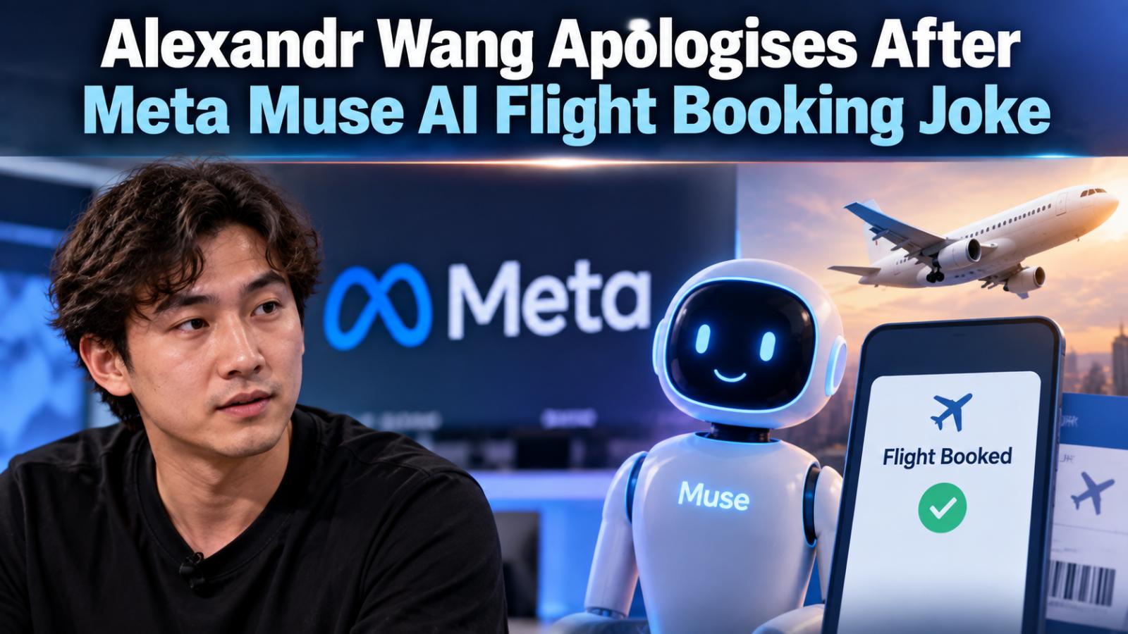 Alexandr Wang apologises after Meta Muse AI flight booking joke